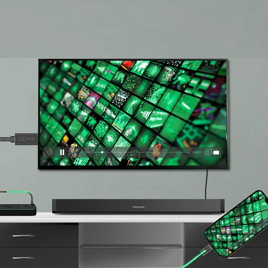 Promate Medialink-LT  HDMI  Lighting Cable 4K@30hz