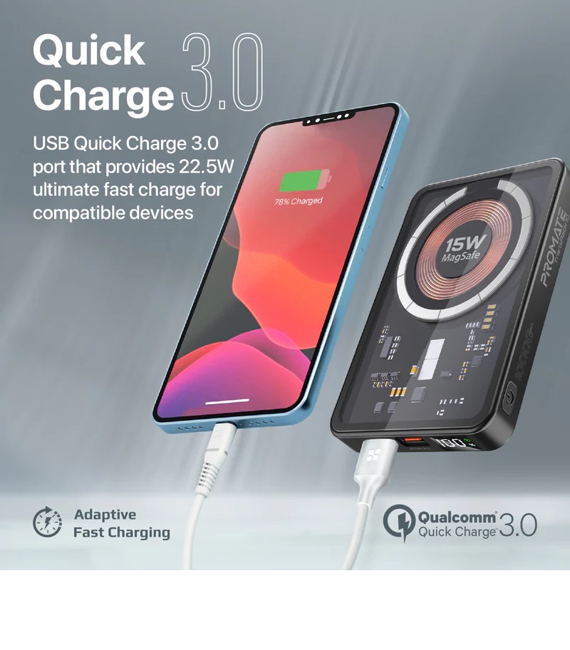 Promate TransPack-10 Power Bank MagSafe 15W