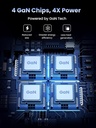 UGREEN 200W GAN 4 USB-C+2 USB-A Desktop PD 3.0 Charger C1/C2 100W Max C3/C4 65W Max A1/A2 22.5 Max B