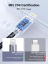 UGREEN USB-A to Lightning MFI Cable Alu Case with Nylon Braided 1m