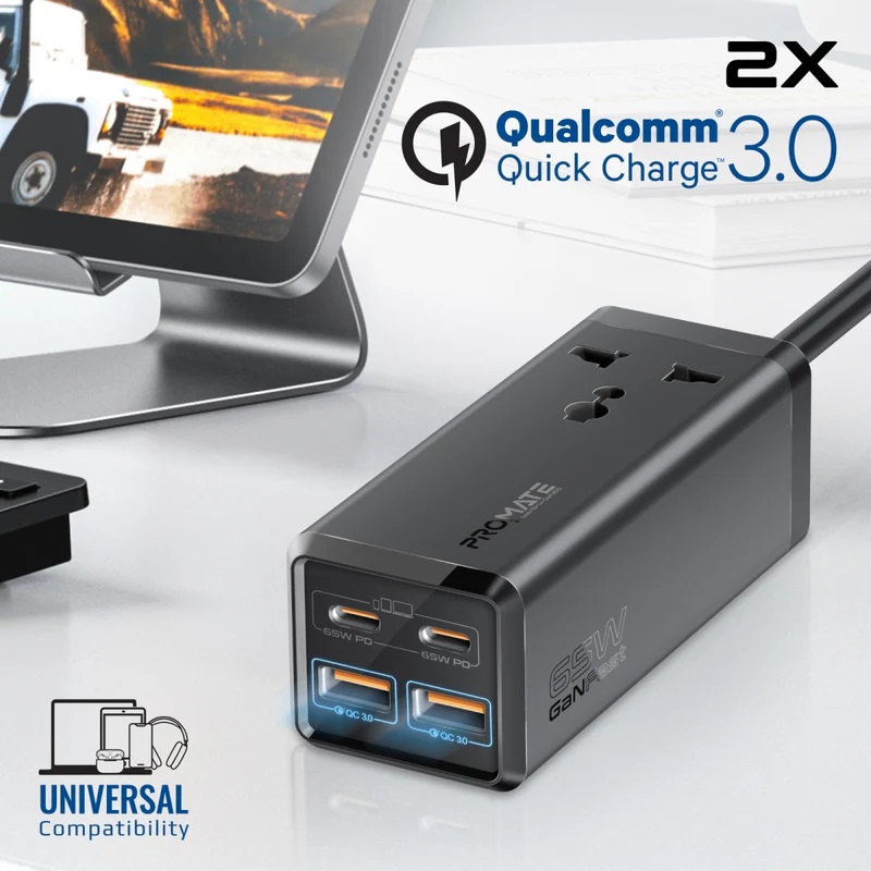 Promate PowerBrix-GaN65 Power Strip 2500W