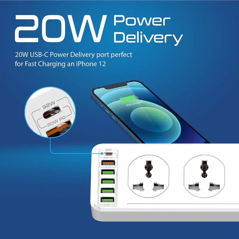 Promate PowerMatrix-3m USB-C Power 20W