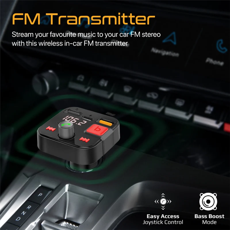 Promate PowerTune-30W FM Transmitter Kit