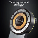 Promate TransFold Black 3-in-1 Transparent Foldable Wireless Charging Station