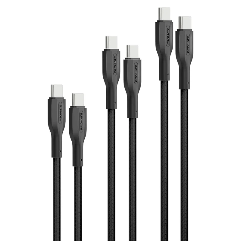 Promate Cablekit-CC USB-C Cable Kit 60W