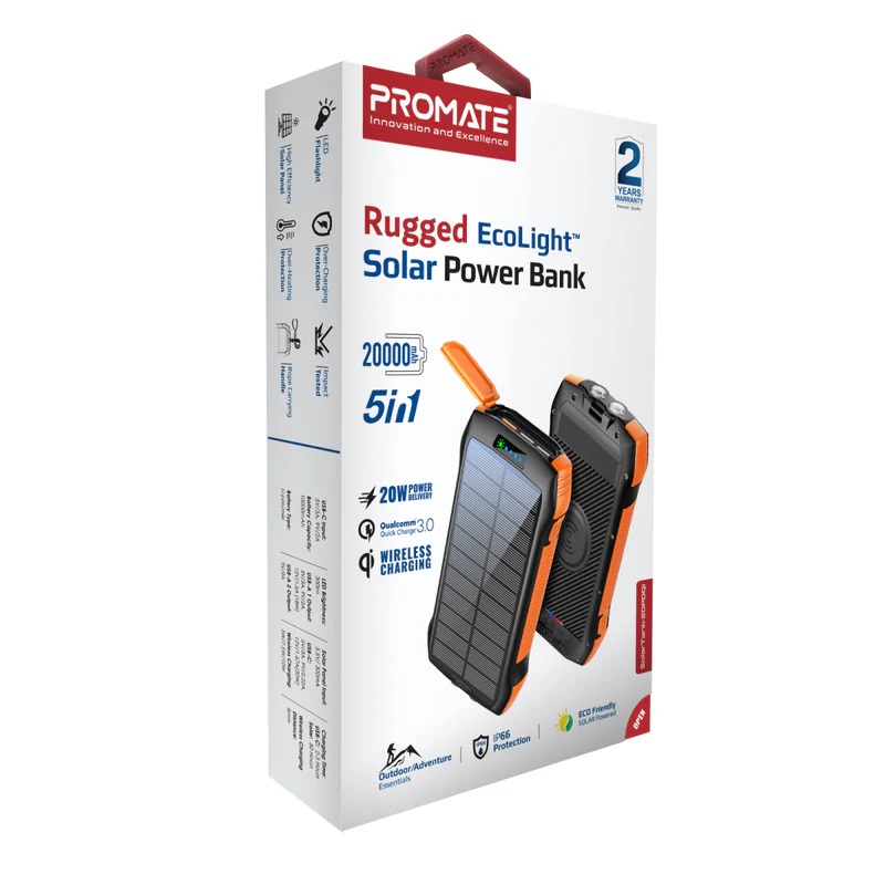 Promate Solartank-20PDQi 20000mAh 20W