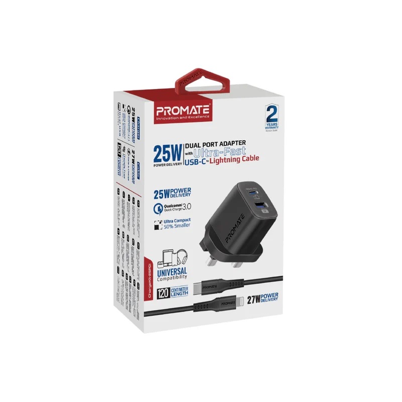 Promate ChargeKit-25PDI Home Charger 25W