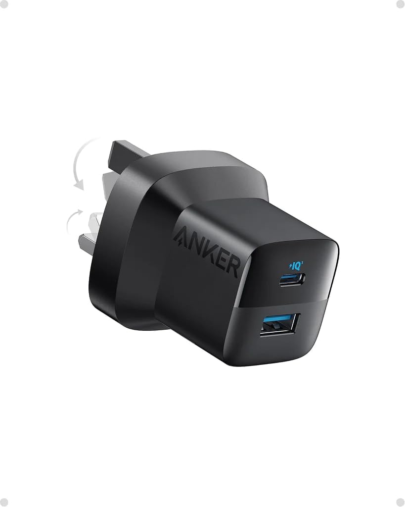 Anker 323 Charger USB-C With 310 USB-C Lightning Cable(33W, 3FT)