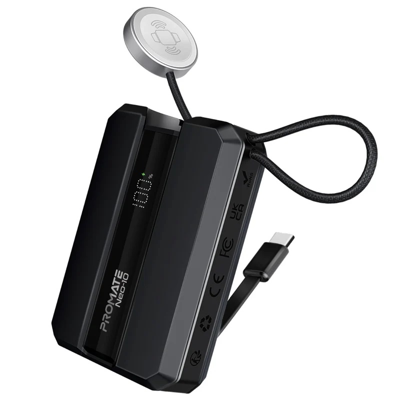 Promate Neo-10 Powe Bank 10000mAh For Apple Watch & iPhone 30W
