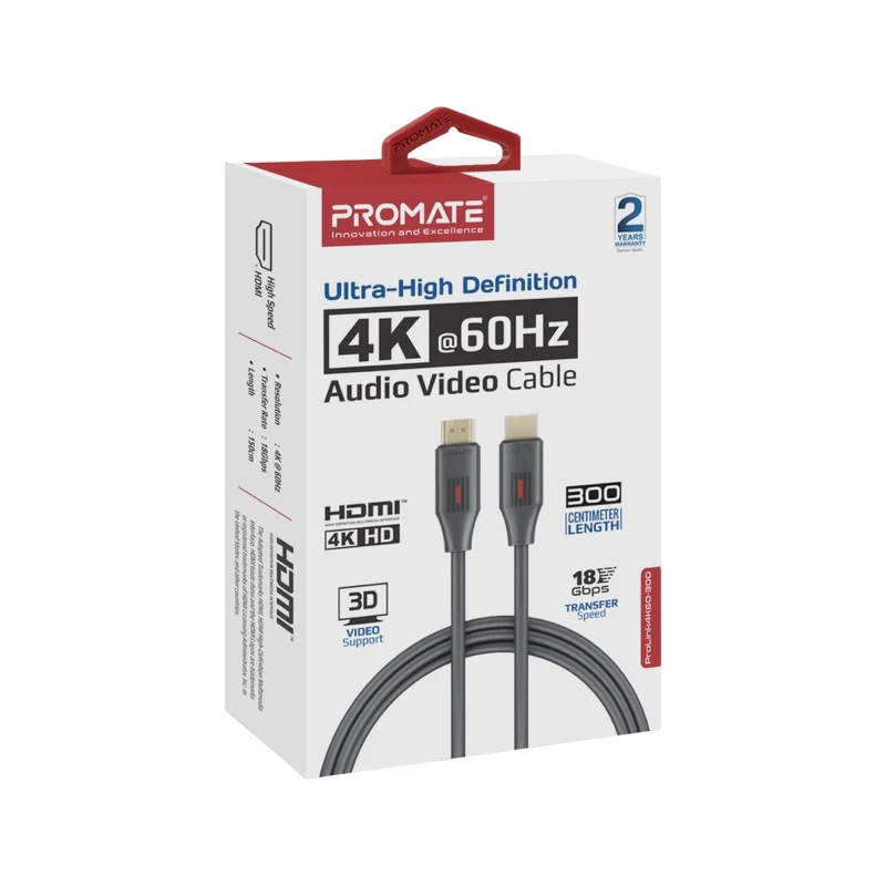 Promate ProLink4K60-300 HDMI Cable
