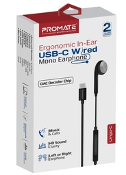 Promate Lingo-C USB-C Mono Earphone